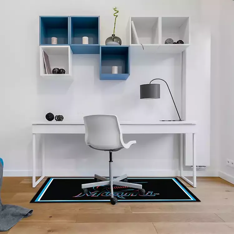 Kirklands Home Area Rugs|Florida Marlins Spirit Rug, 3x4 Black