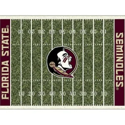 Kirklands Home Area Rugs|Florida State University Home Field Area Rug, 6x8 Green