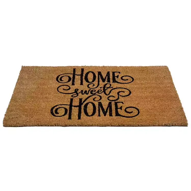Kirklands Home Doormats|Flourish Script Home Sweet Home Coir Doormat