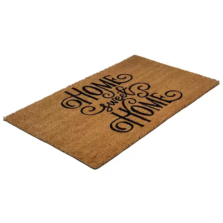 Kirklands Home Doormats|Flourish Script Home Sweet Home Coir Doormat