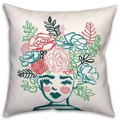 Kirklands Home Outdoor Cushions & Pillows|Flower Crown Outdoor Pillow