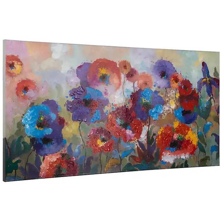 Kirklands Home Canvas Art|Flower Garden Canvas Wall Art