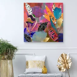 Kirklands Home Canvas Art|Flower Power Canvas Art Print, 35x35 in. Multi