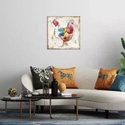 Kirklands Home Canvas Art|Flowered Hen Canvas Art Print Multicolor