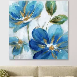 Kirklands Home Canvas Art|Flowering s II Giclee Canvas Art Print Blue