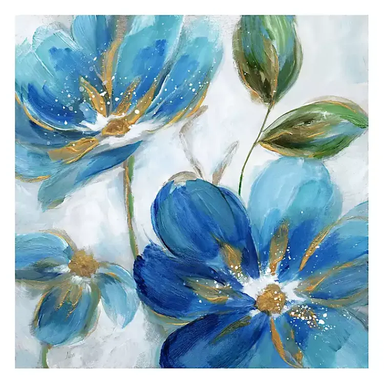 Kirklands Home Canvas Art|Flowering s II Giclee Canvas Art Print Blue