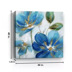 Kirklands Home Canvas Art|Flowering s II Giclee Canvas Art Print Blue