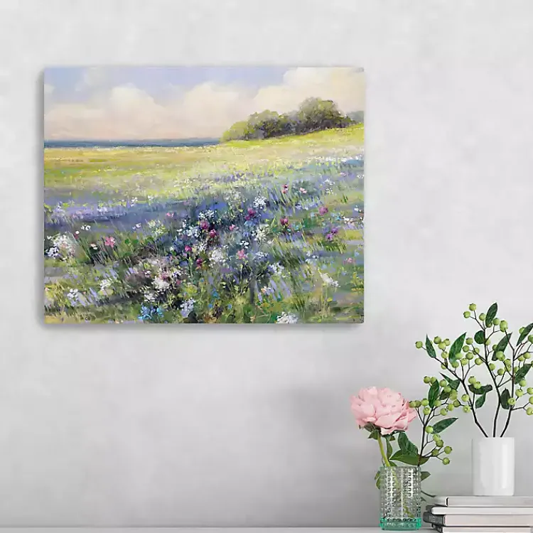 Kirklands Home Canvas Art|Flowers by the Sea Canvas Art Print