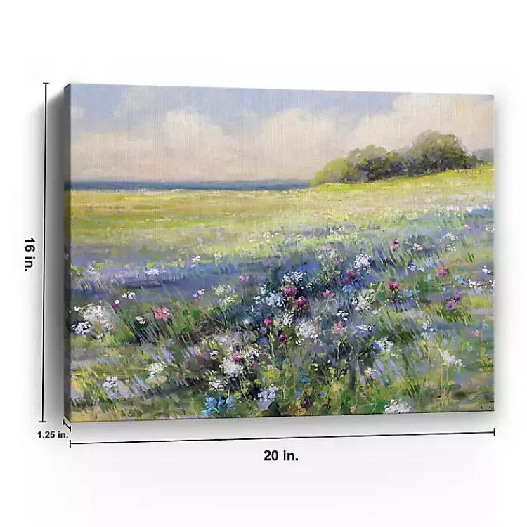 Kirklands Home Canvas Art|Flowers by the Sea Canvas Art Print