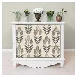 Kirklands Home Wall Murals & Wallpaper|Folk Tulip Peel and Stick Wallpaper