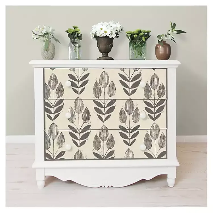 Kirklands Home Wall Murals & Wallpaper|Folk Tulip Peel and Stick Wallpaper