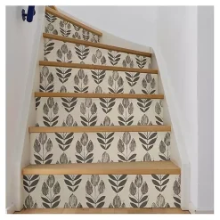 Kirklands Home Wall Murals & Wallpaper|Folk Tulip Peel and Stick Wallpaper