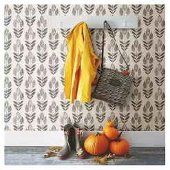 Kirklands Home Wall Murals & Wallpaper|Folk Tulip Peel and Stick Wallpaper