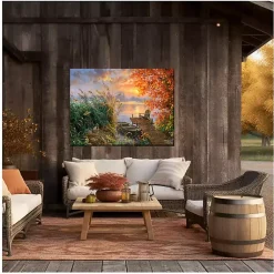 Kirklands Home Outdoor Wall Decor|Fond Memories Outdoor Canvas Art Print