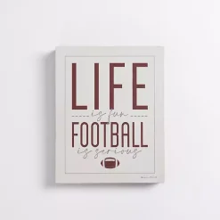 Kirklands Home Wall Quotes & Signs|Football is Serious Wall Plaque