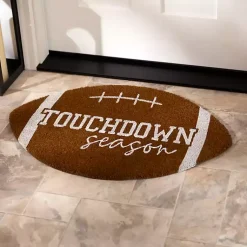 Kirklands Home Doormats|Football Touchdown Season Doormat Brown