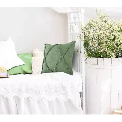 Online Forest Fringe Diamond Pillow, 20 in. Pillows