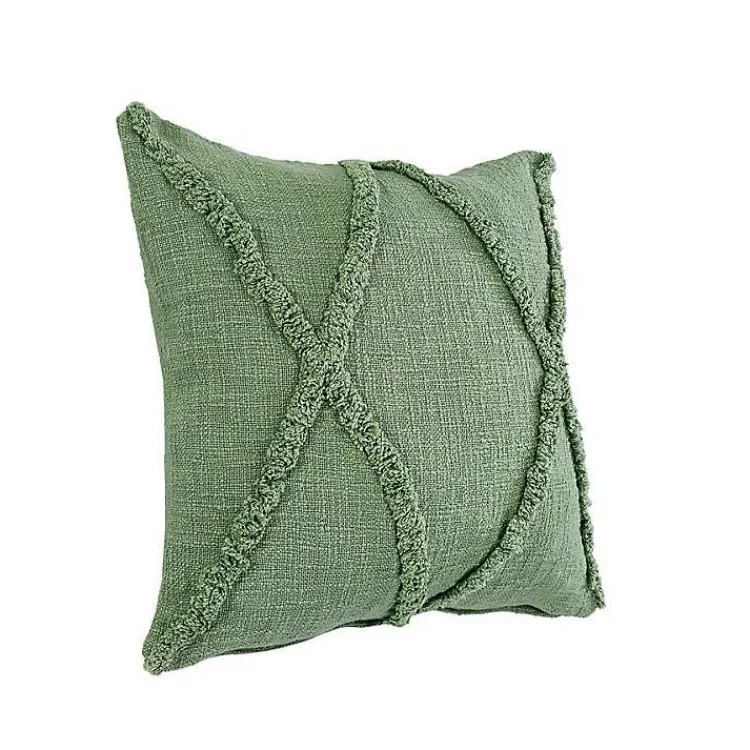 Online Forest Fringe Diamond Pillow, 20 in. Pillows