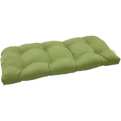Kirklands Home Outdoor Cushions & Pillows|Forest Tufted Outdoor Loveseat Cushion Green