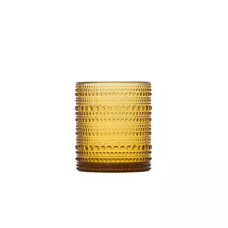 Kirklands Home Glassware & Drinkware|Fortessa Amber Bead Short Glasses, Set of 6 Yellow