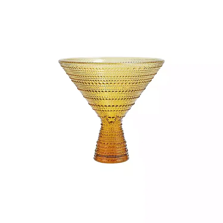 Kirklands Home Glassware & Drinkware|Fortessa Amber Jupiter Martini Glasses, Set of 4 Orange