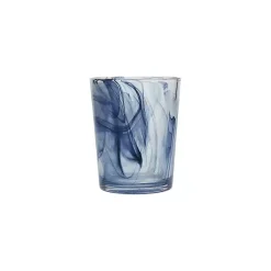 Kirklands Home Glassware & Drinkware|Fortessa Swirl Short Glasses, Set of 6 Blue