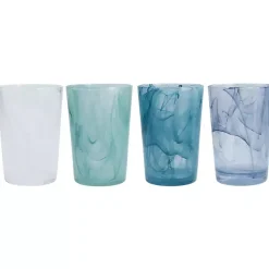 Kirklands Home Glassware & Drinkware|Fortessa Swirl Tall Glasses, Set of 6 Blue