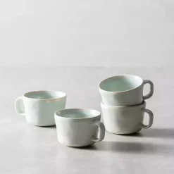 Kirklands Home Glassware & Drinkware|Fortessa Cypress Ceramic Espresso Cups, Set of 4 Blue