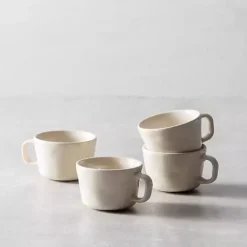 Kirklands Home Glassware & Drinkware|Fortessa Sand Ceramic Espresso Cups, Set of 4 Tan
