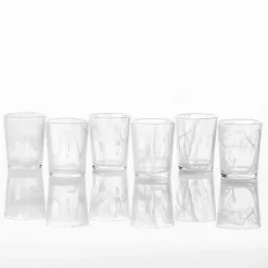 Kirklands Home Glassware & Drinkware|Fortessa Swirl Glasses, Set of 6 White