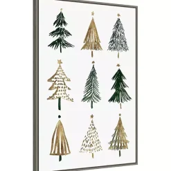 Discount Framed Christmas Trees Canvas Art Print Christmas Art & Wall Decor