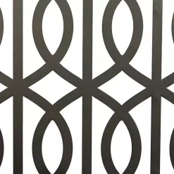 Kirklands Home Wall Plaques|Framed Matte Black Metal Wall Plaques, Set of 4