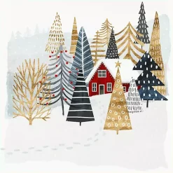 Sale Framed Winter Landscape Christmas Canvas Art Print Christmas Art & Wall Decor