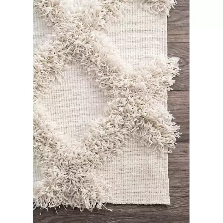 Kirklands Home Area Rugs|Francis Shaggy Diamond Trellis Area Rug, 5x8