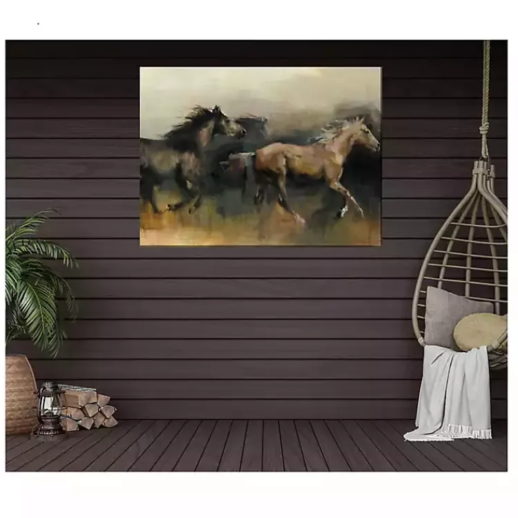 Kirklands Home Outdoor Wall Decor|Free Rein Outdoor Canvas Art Print