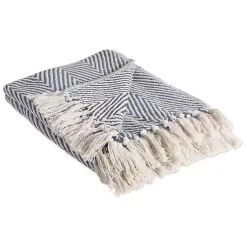 Online French Chevron and Fringe Throw Blankets & Throws