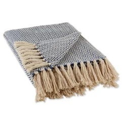 Discount French Chevron Fringe Throw Blankets & Throws