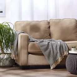 Discount French Chevron Fringe Throw Blankets & Throws