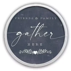 Kirklands Home Wall Quotes & Signs|Friends & Family Gather Here Framed Wall Plaque