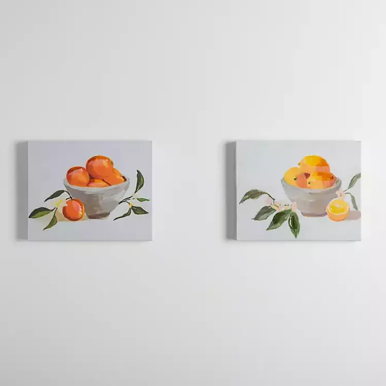 Kirklands Home Canvas Art|Fruit Bowls Canvas Art Prints, Set of 2