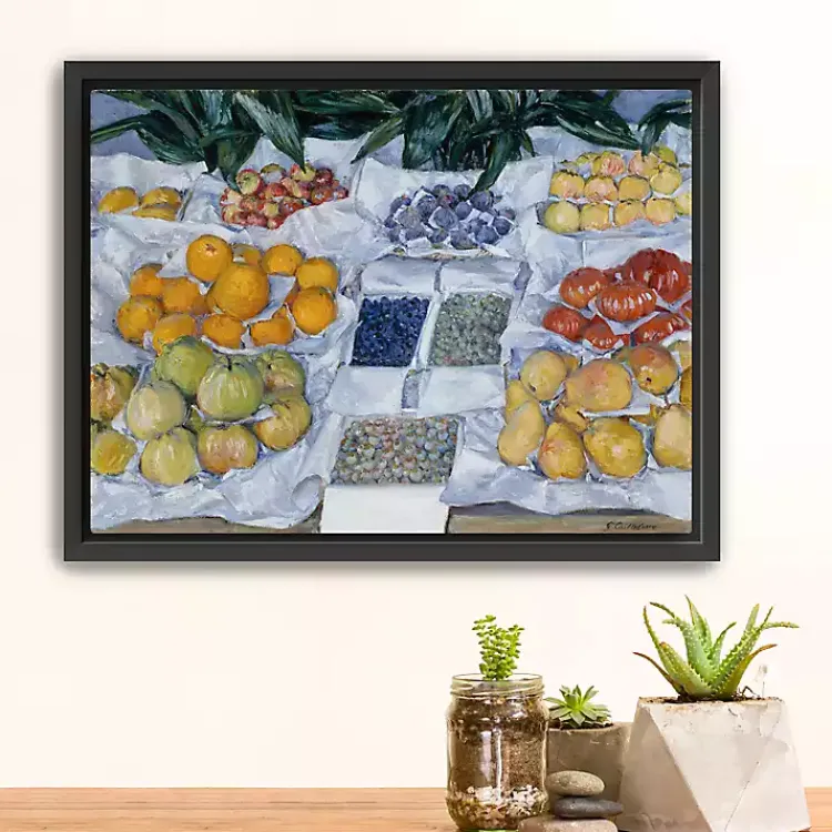 Kirklands Home Canvas Art|Fruit Displayed on Stand Canvas Print, 26x20 in.