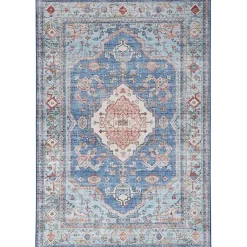 Kirklands Home Area Rugs|Fulton Medallion Area Rug, 5x7 Blue