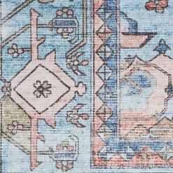 Kirklands Home Area Rugs|Fulton Medallion Area Rug, 5x7 Blue