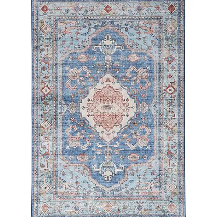 Kirklands Home Area Rugs|Fulton Medallion Area Rug, 7x9 Blue