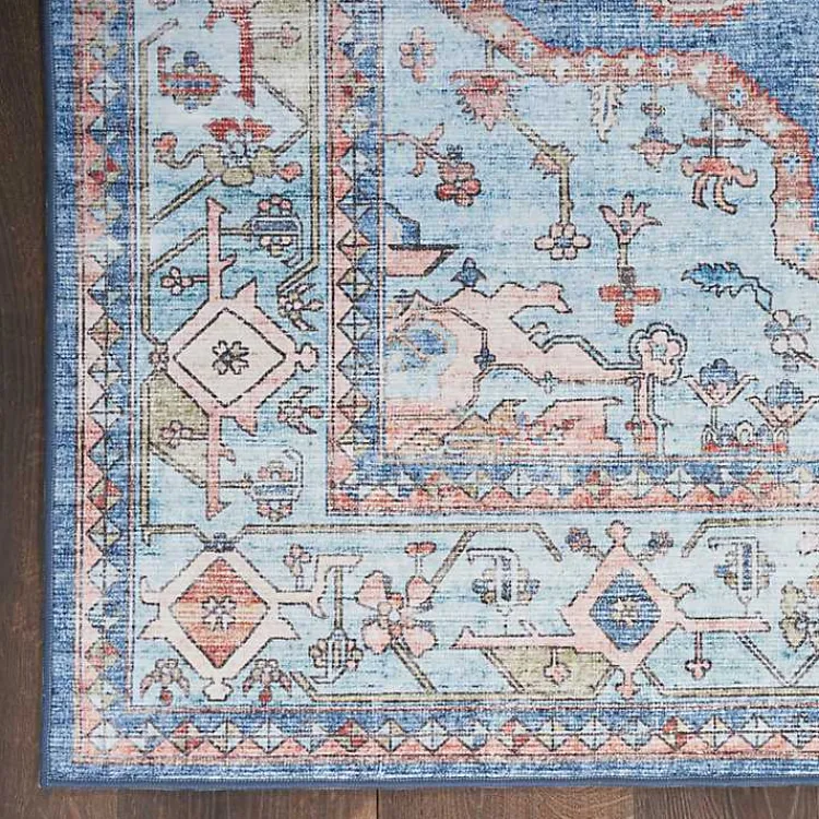 Kirklands Home Area Rugs|Fulton Medallion Area Rug, 7x9 Blue