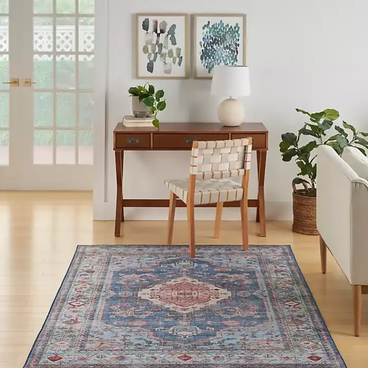 Kirklands Home Area Rugs|Fulton Medallion Area Rug, 7x9 Blue
