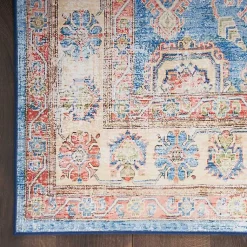 Kirklands Home Area Rugs|Fulton Vintage Medallion Runner, 2x7 Blue