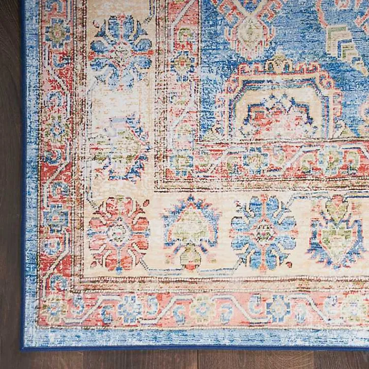 Kirklands Home Area Rugs|Fulton Vintage Medallion Runner, 2x7 Blue
