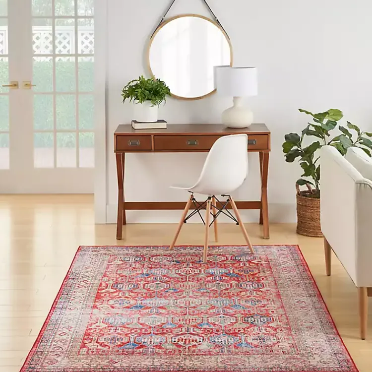 Kirklands Home Area Rugs|Fulton Traditional Area Rug, 5x7 Red