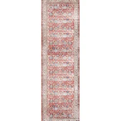 Kirklands Home Area Rugs|Fulton Traditional Runner, 2x7 Red